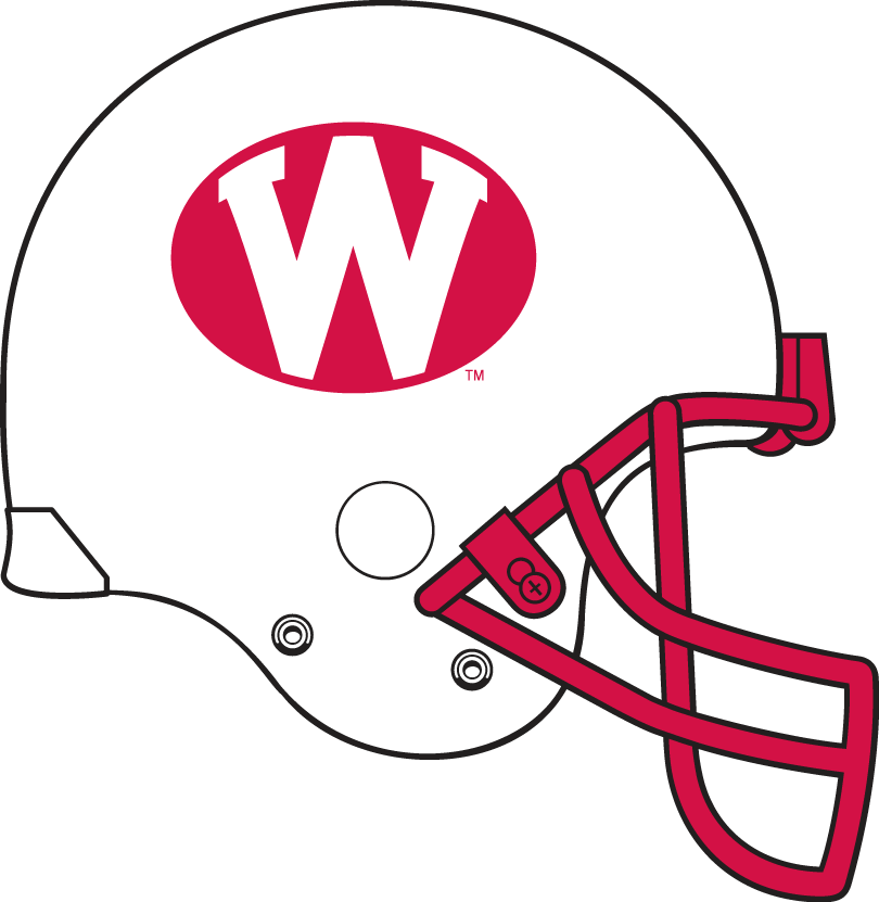 Wisconsin Badgers 1975-1977 Helmet Logo diy DTF decal sticker